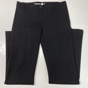 Betabrand Dress Pant Yoga Pants Sz Medium Black Pull On Stretch Straight Leg EUC